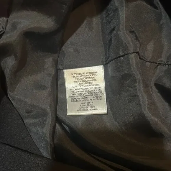 Classic Black Women's GEORGE Pencil Skirt with Back Split Size 8 - Picture 8 of 9